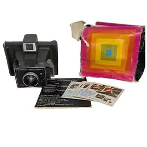 Vintage Polaroid Square Shooter Land Camera w Box  Type 88 Film  Untested